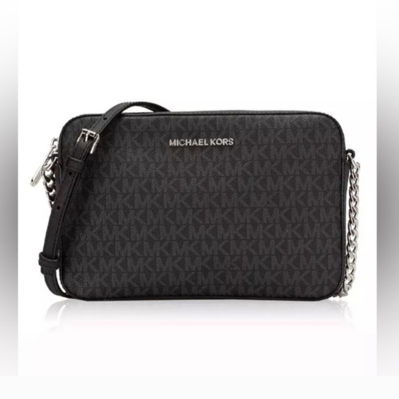 MICHAEL KORS Jet Set Large Printed Logo Crossbody Bag NWT - Picture 10 of 13